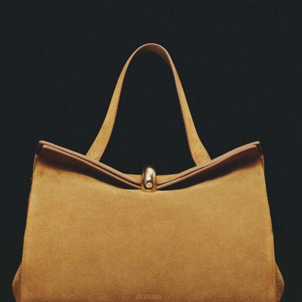 JACQUEMUS The Valérie Soft suede leather bag., view 4