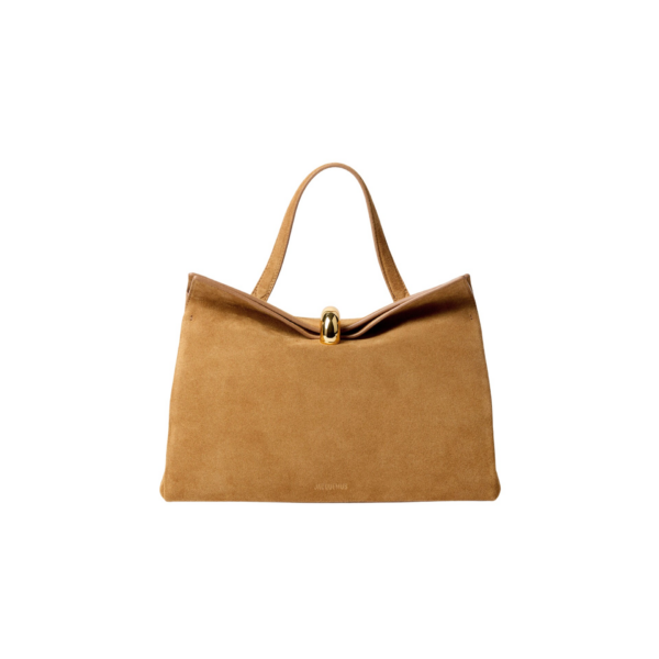 JACQUEMUS The Valérie Soft suede leather bag.