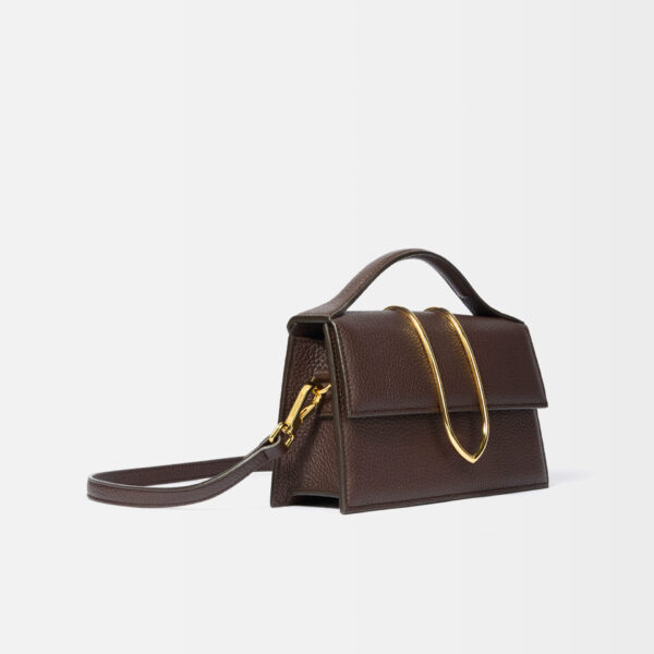 JACQUEMUS The large Bambino Cross-body metal flap bag., view 2