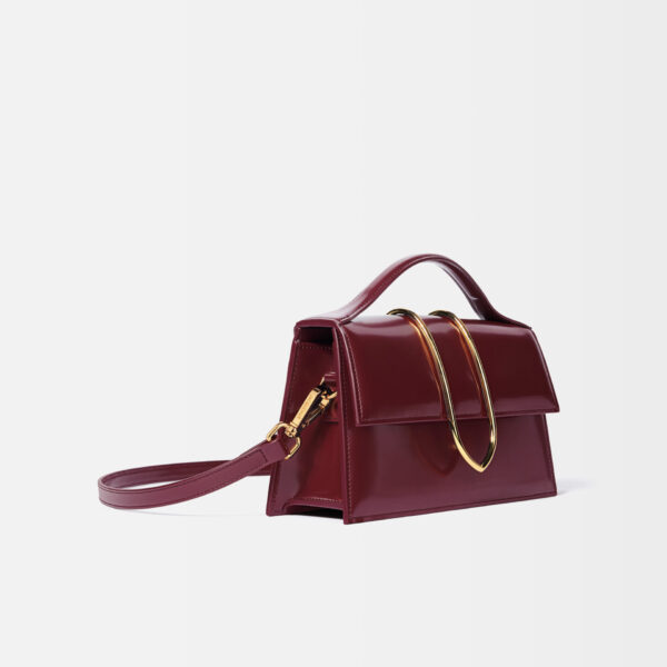 JACQUEMUS The large Bambino Cross-body metal flap bag., view 2