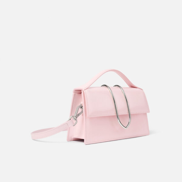 JACQUEMUS The large Bambino Metal flap bag., view 3