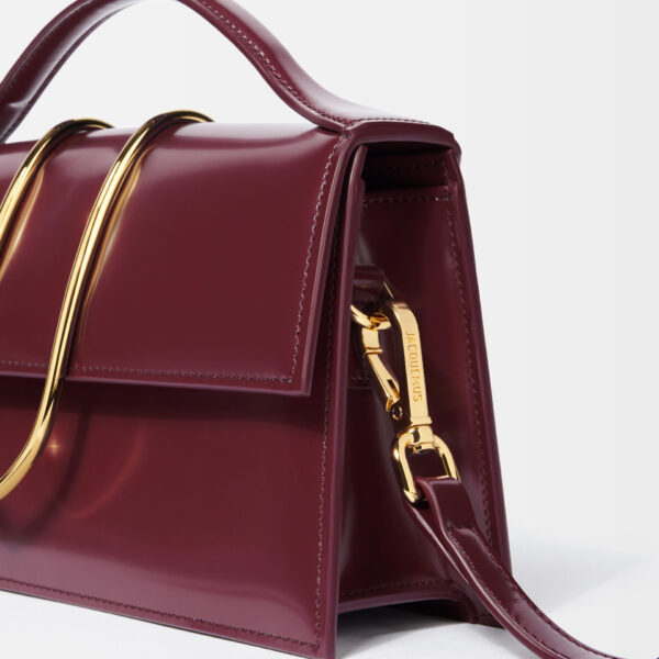 JACQUEMUS The large Bambino Cross-body metal flap bag., view 4