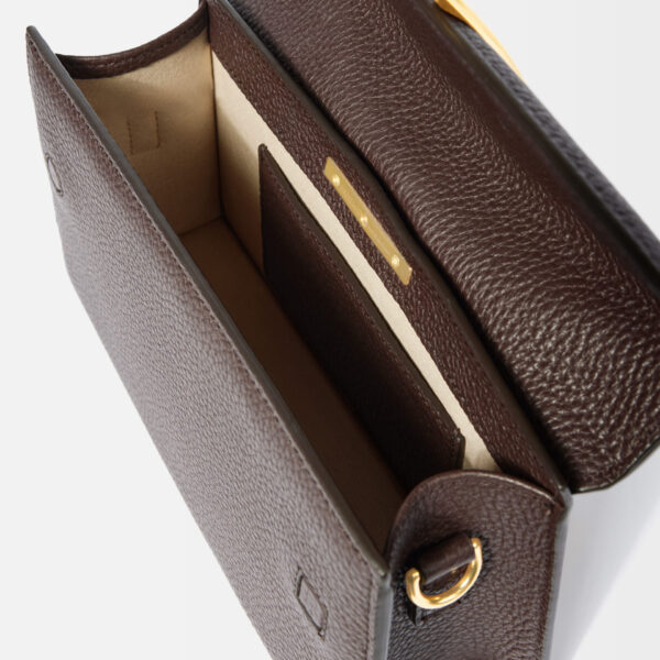 JACQUEMUS The large Bambino Cross-body metal flap bag., view 5