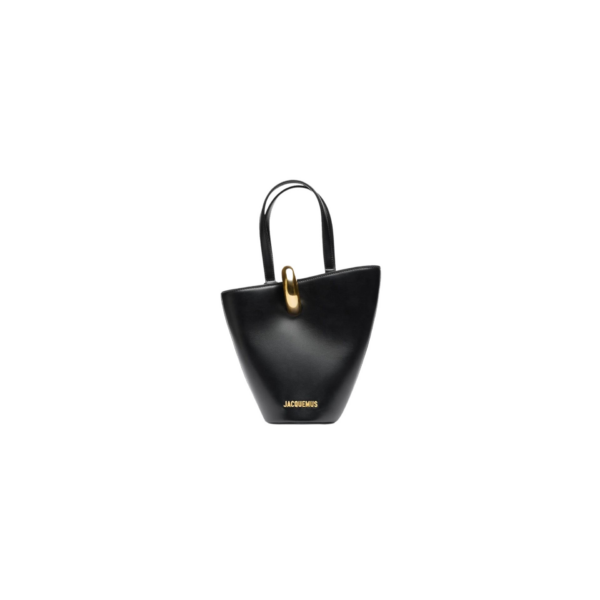 The small Bambola Asymmetric mini bucket bag.