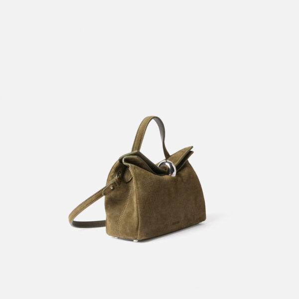 JACQUEMUS The small Valérie Small soft suede leather bag., view 5