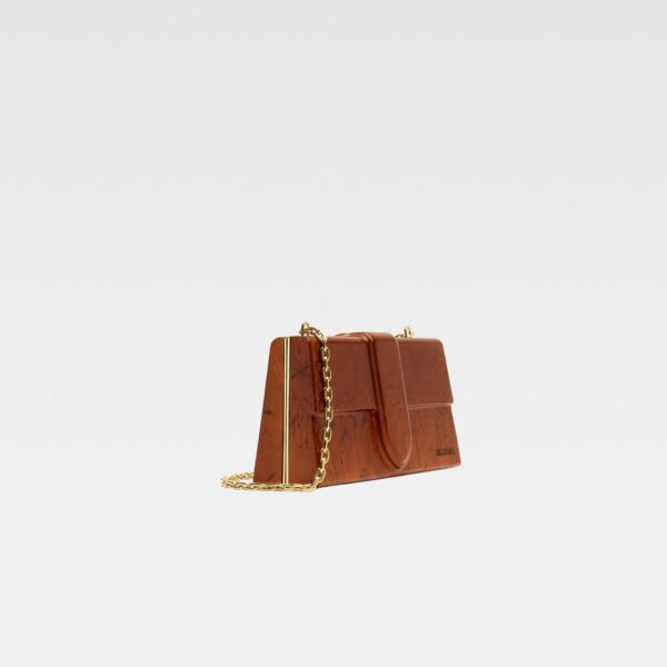 JACQUEMUS The wooden Bambino Signature wooden handbag., view 2