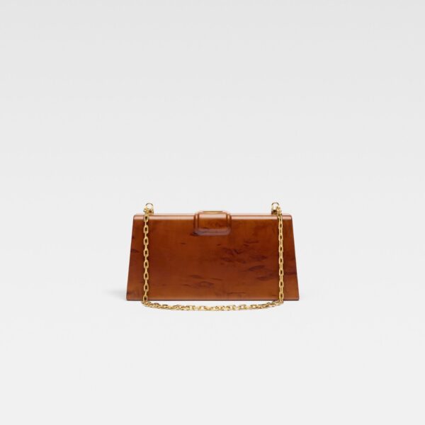 JACQUEMUS The wooden Bambino Signature wooden handbag., view 3