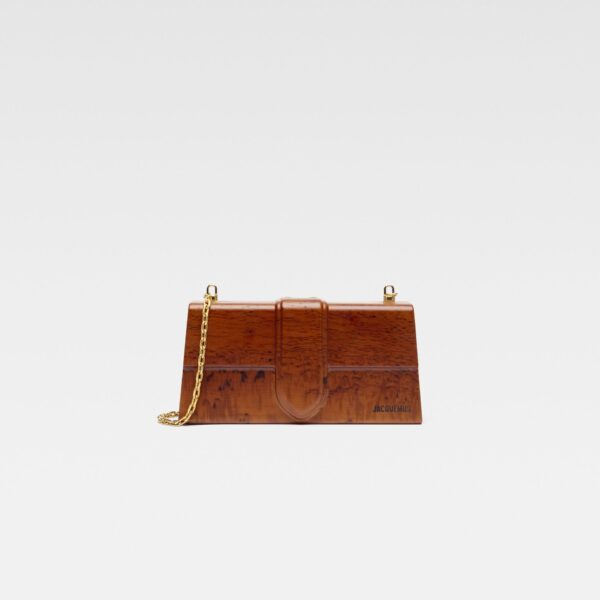 JACQUEMUS The wooden Bambino Signature wooden handbag., view 6