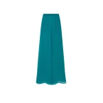 LAPOINTE Lightweight Georgette Wide Leg Pant With Pockets - Blue Pants - New York Luxury Fashion at Luxury Shoes 