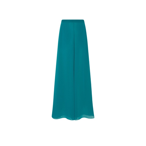 LaPointe Lightweight Georgette Wide Leg Pant With Pockets
