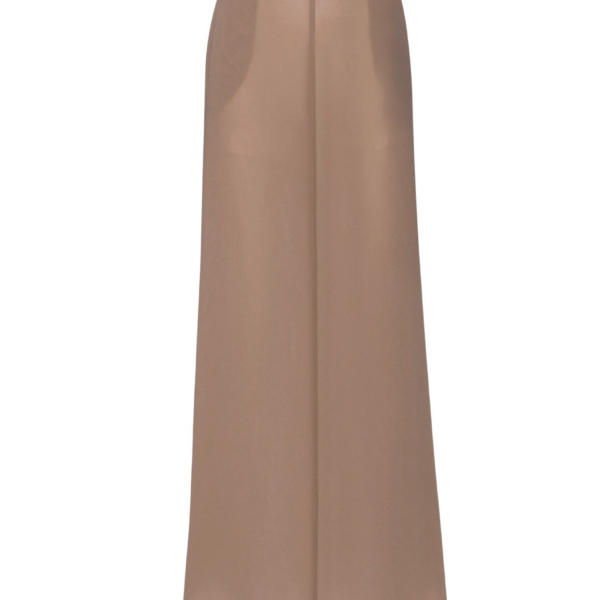 LAPOINTE Lightweight Georgette Wide Leg Pant With Pockets - Beige Pants - New York Luxury Fashion at Luxury Shoes 