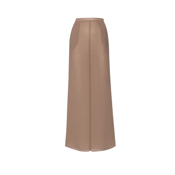 LaPointe Lightweight Georgette Wide Leg Pant With Pockets