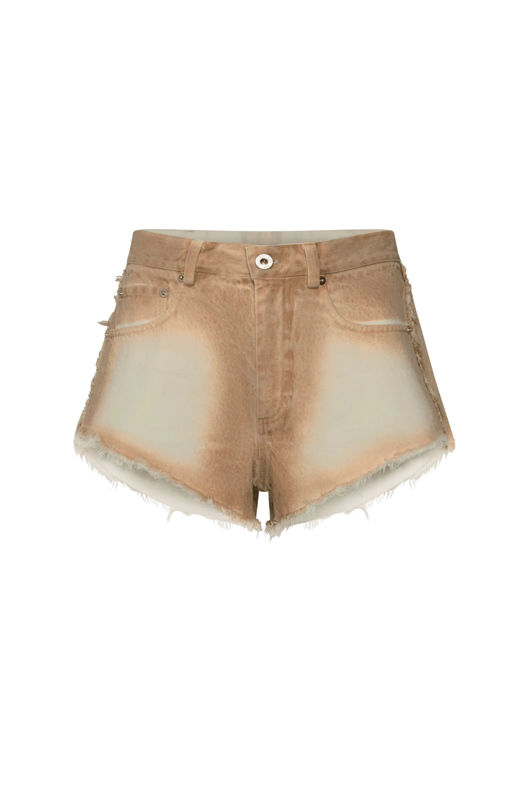 Lapointe-Pigment-Denim-Base-Mini-Short-scaled82857_nobg LAPOINTE Pigment Denim Base Mini Short - Beige Shorts - New York Luxury Fashion at Luxury Shoes