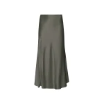 LAPOINTE Satin Bias Midi Skirt - Green Skirts - New York Luxury Fashion at Luxury Shoes 