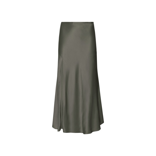 LaPointe Satin Bias Midi Skirt