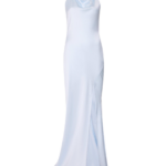 LAPOINTE Satin Halter Gown - Blue Dresses - New York Luxury Fashion at Luxury Shoes 