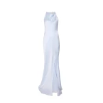 LaPointe Satin Halter Gown