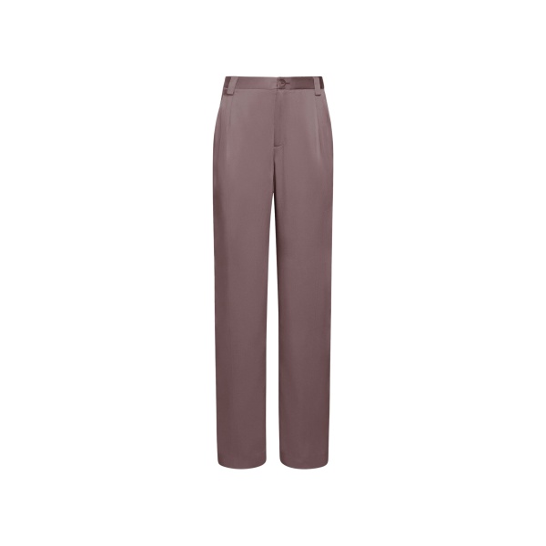 LaPointe Satin Relaxed Pleated Pant