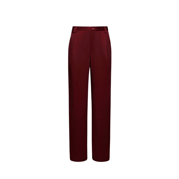 LaPointe Satin Relaxed Pleated Pant