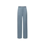 LAPOINTE Satin Relaxed Pleated Pant - Blue Pants - New York Luxury Fashion at Luxury Shoes 