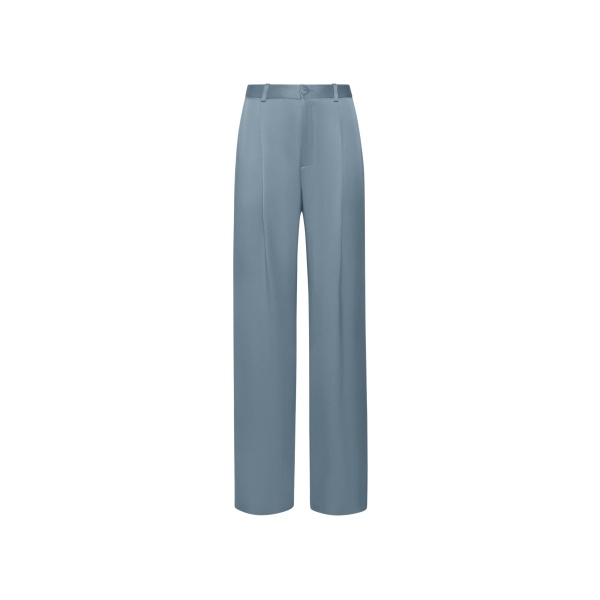 LaPointe Satin Relaxed Pleated Pant