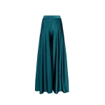 LAPOINTE Shine Jersey Wide Leg Pant - Blue Pants - New York Luxury Fashion at Luxury Shoes 
