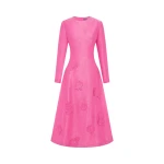 Leo Lin Amira Long Sleeve Petal Midi Dress - Leo Lin Dress - Australian Luxury Fashion - Shop at Luxury Shoes 