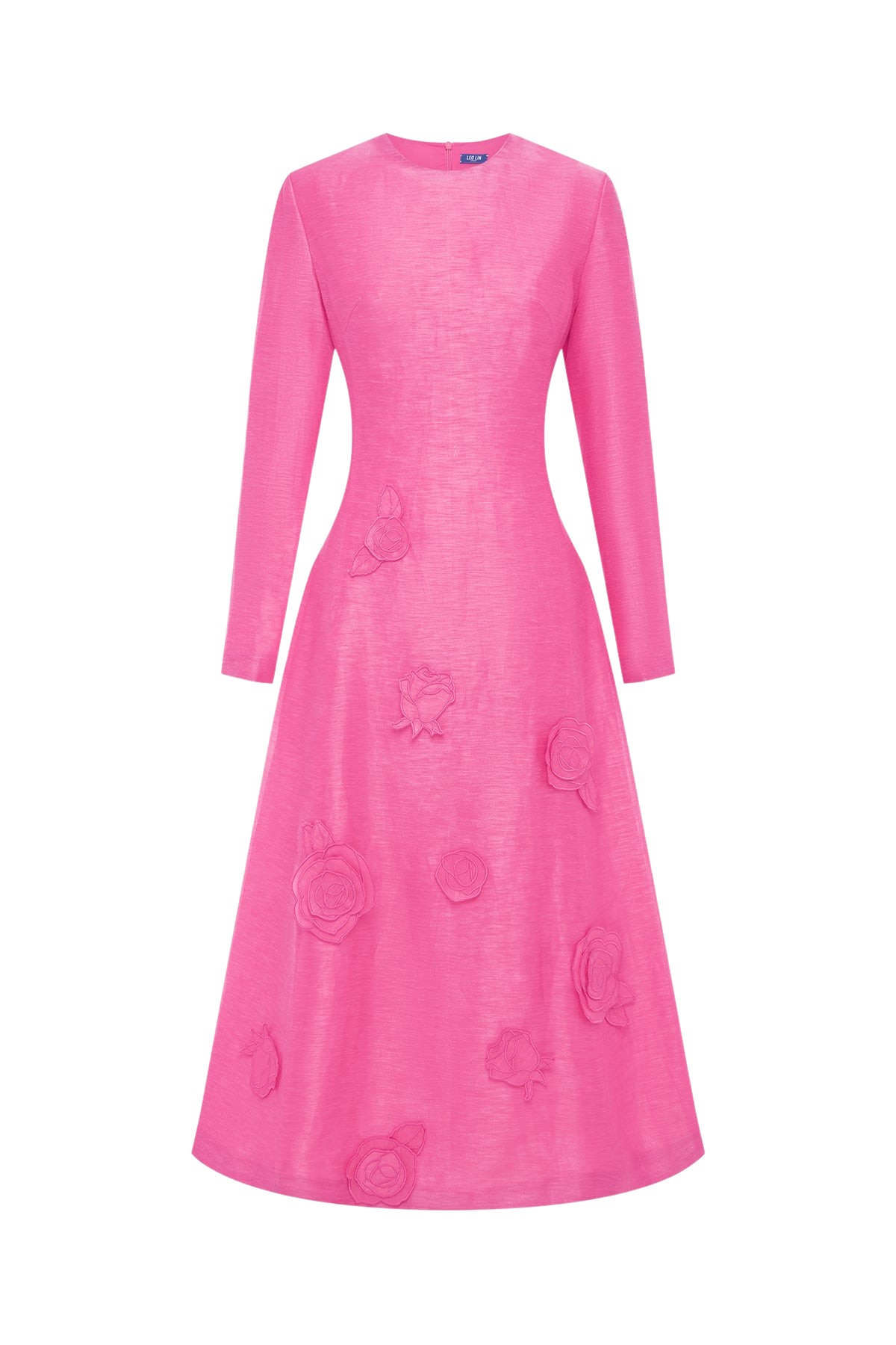 Leo Lin Amira Long Sleeve Petal Midi Dress