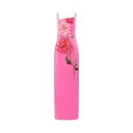 Leo Lin Arianna Appliqué Floral Maxi Dress - Leo Lin Dress - Australian Luxury Fashion - Shop at Luxury Shoes 