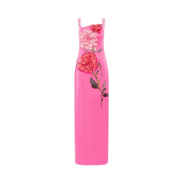 Leo Lin Arianna Appliqué Floral Maxi Dress - Leo Lin Dress - Australian Luxury Fashion - Shop at Luxury Shoes 