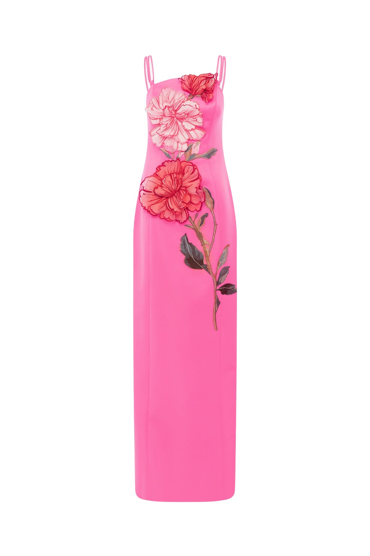 Leo Lin Arianna Appliqué Floral Maxi Dress