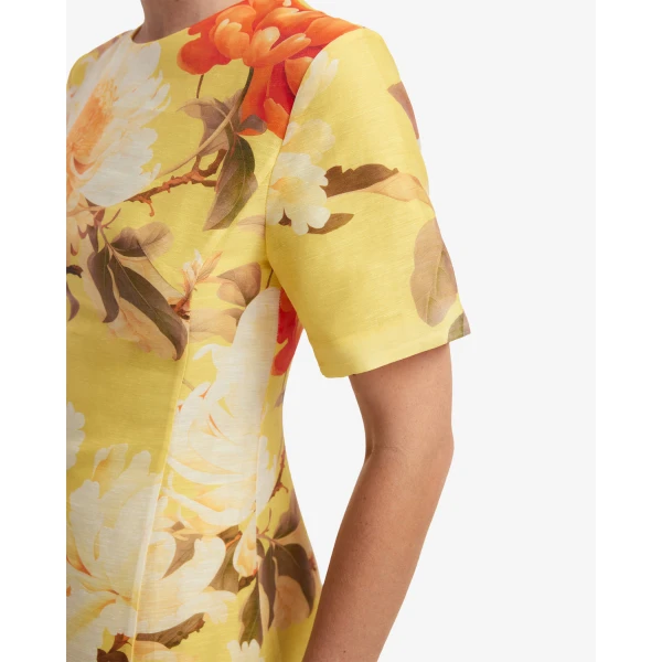 Leo Lin Caroline Short Sleeve Midi Dress - Leo Lin Dress - Australian Luxury Fashion - Shop at Luxury Shoes 