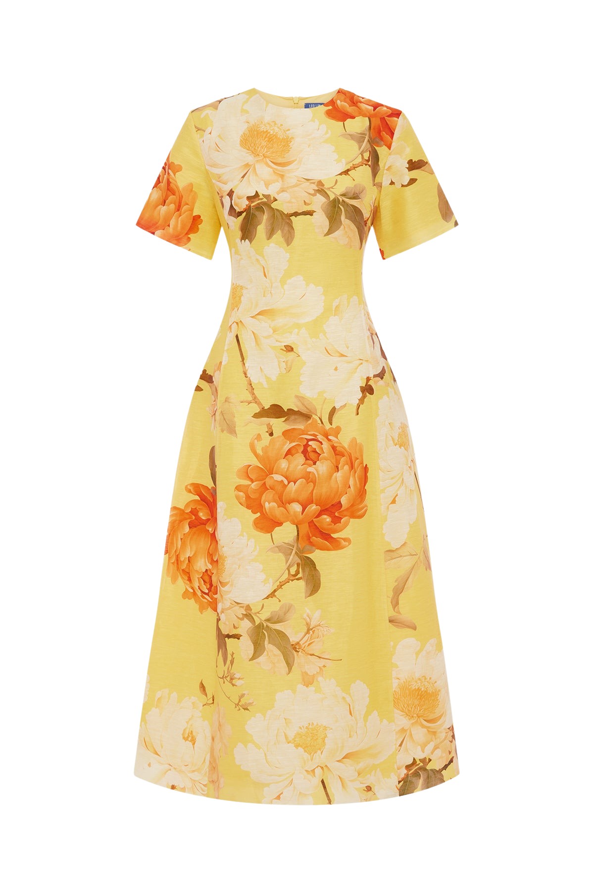 Leo Lin Caroline Short Sleeve Midi Dress