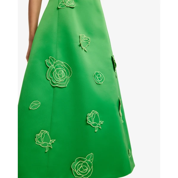 Leo Lin Cleo Appliqué Sleeveless Midi Dress - Leo Lin Dress - Australian Luxury Fashion - Shop at Luxury Shoes 