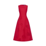 Leo Lin Cleo Appliqué Sleeveless Midi Dress - Leo Lin Dress - Australian Luxury Fashion - Shop at Luxury Shoes 
