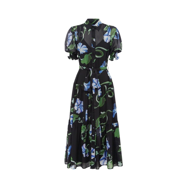 Leo Lin Ellie Bishop Sleeve Midi Dress - Leo Lin Dress - Australian Luxury Fashion - Shop at Luxury Shoes 