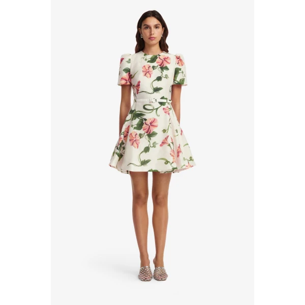 Leo Lin Elyse Short Sleeve Mini Dress - Leo Lin Dress - Australian Luxury Fashion - Shop at Luxury Shoes 