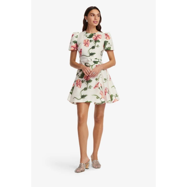 Leo Lin Elyse Short Sleeve Mini Dress - Leo Lin Dress - Australian Luxury Fashion - Shop at Luxury Shoes 
