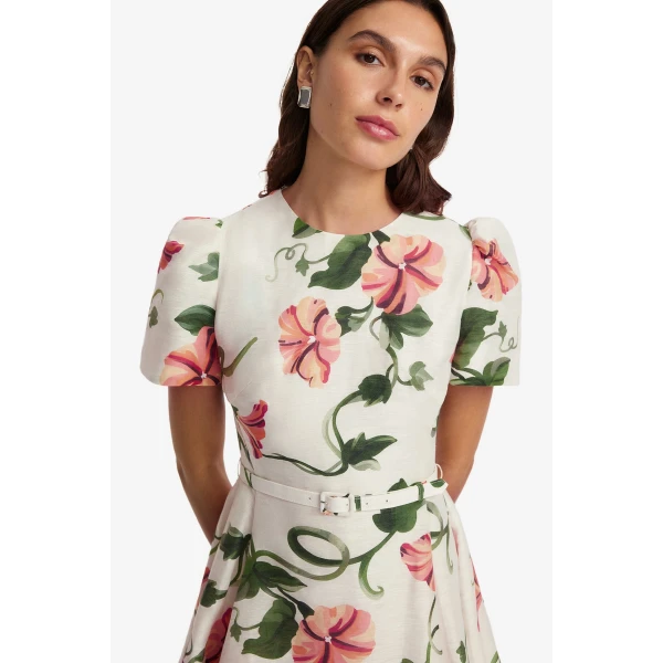 Leo Lin Elyse Short Sleeve Mini Dress - Leo Lin Dress - Australian Luxury Fashion - Shop at Luxury Shoes 