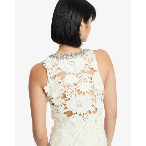 Leo Lin Helena Embellished Lace Maxi Dress - Leo Lin Dress - Australian Luxury Fashion - Shop at Luxury Shoes 