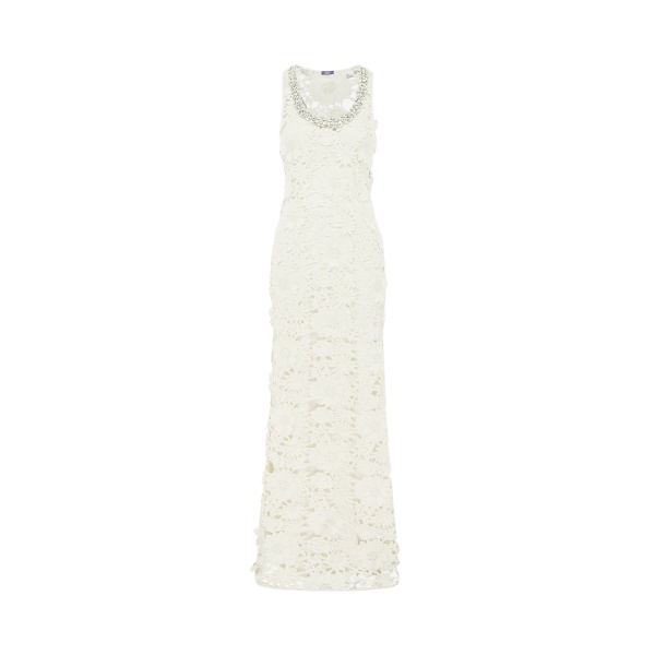 Leo Lin Helena Embellished Lace Maxi Dress - Leo Lin Dress - Australian Luxury Fashion - Shop at Luxury Shoes 