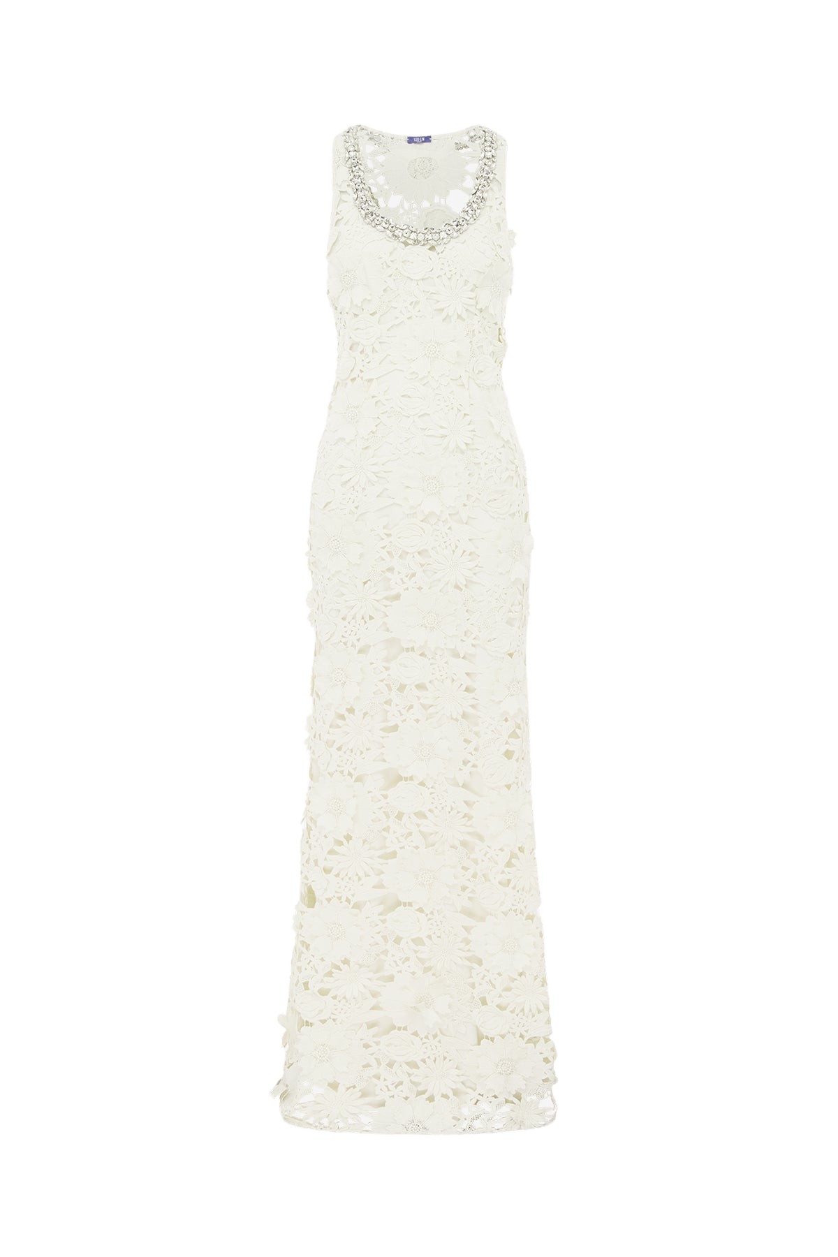 Leo Lin Helena Embellished Lace Maxi Dress