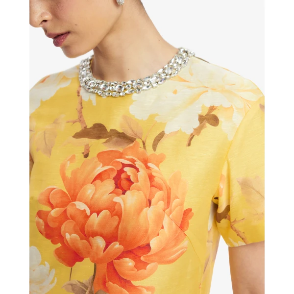 Leo Lin Indie Embellished Sleeve Top - Leo Lin Dress - Australian Luxury Fashion - Shop at Luxury Shoes 
