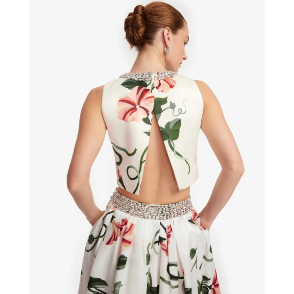 Leo Lin Iris Embellished Top - Leo Lin Dress - Australian Luxury Fashion - Shop at Luxury Shoes 