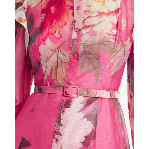 Leo Lin Katrina Butterfly Sleeve Midi Dress - Leo Lin Dress - Australian Luxury Fashion - Shop at Luxury Shoes 