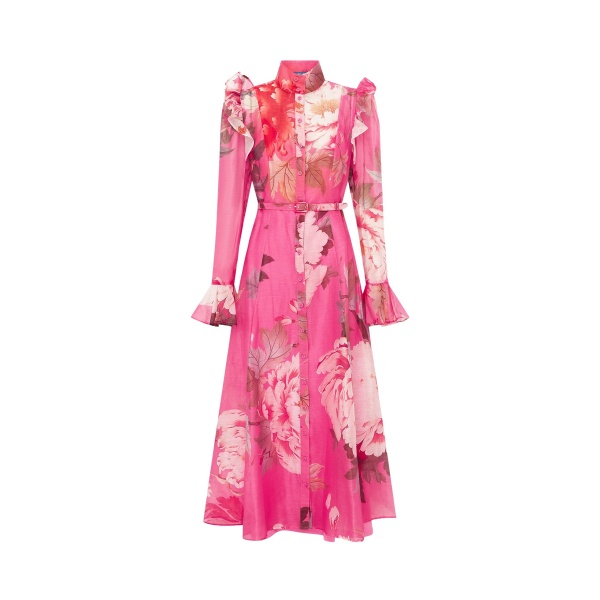 Leo Lin Katrina Butterfly Sleeve Midi Dress - Leo Lin Dress - Australian Luxury Fashion - Shop at Luxury Shoes 