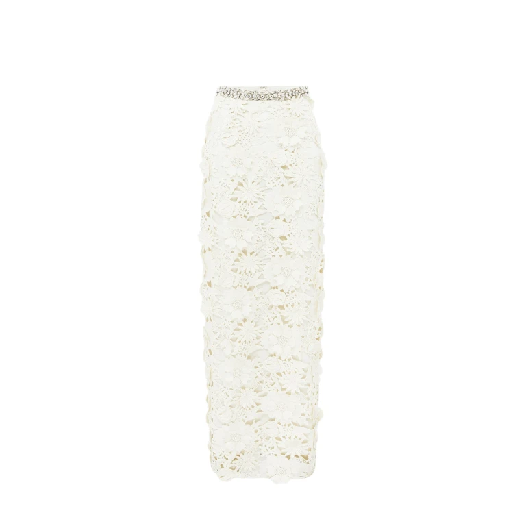 Leo Lin Kyra Embellished Lace Maxi Skirt - Leo Lin Dress - Australian Luxury Fashion - Shop at Luxury Shoes 