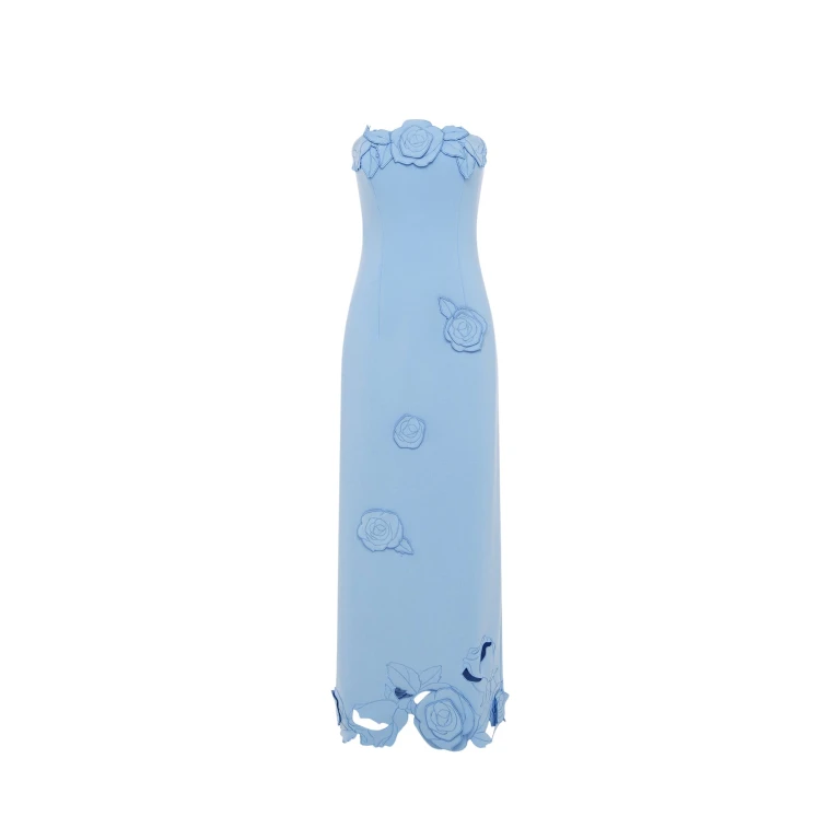 Leo Lin Rayna Appliqué Bustier Maxi Dress - Leo Lin Dress - Australian Luxury Fashion - Shop at Luxury Shoes 