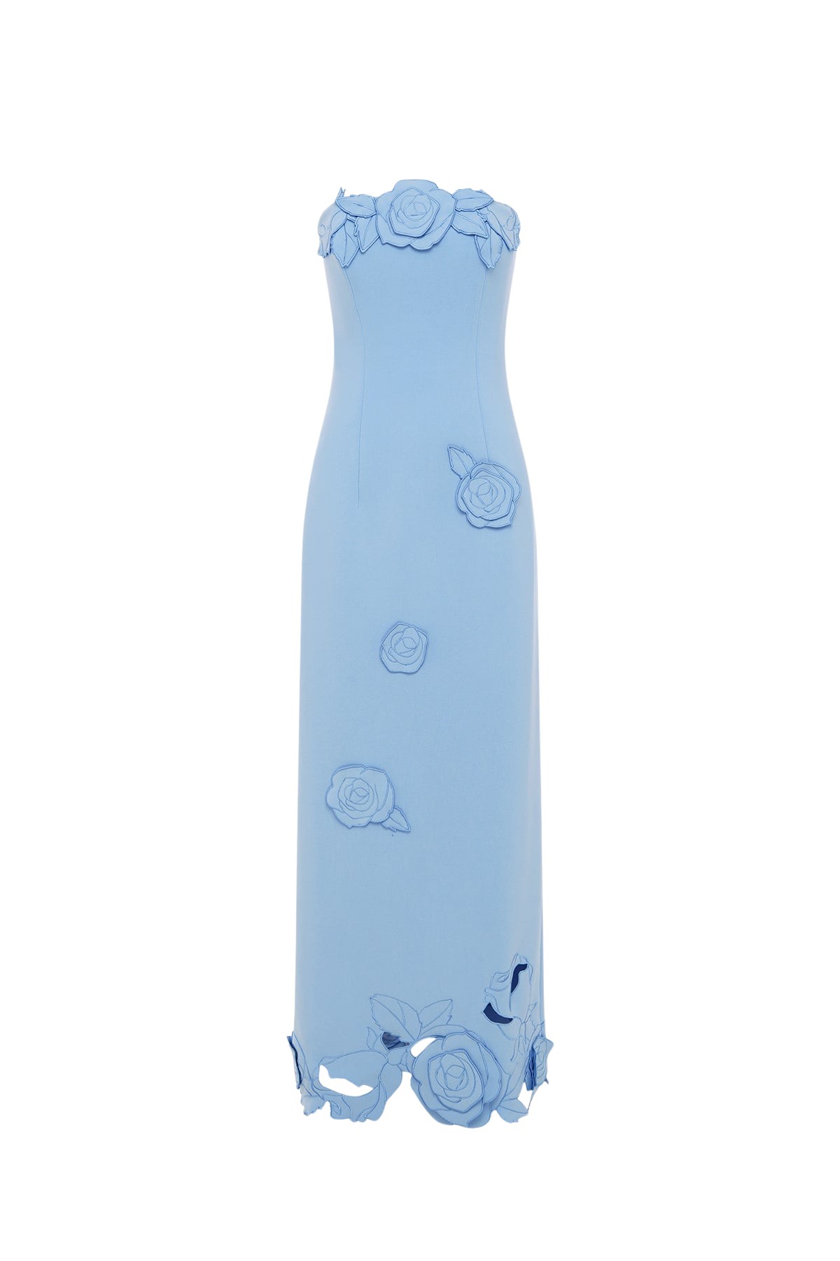 Leo Lin Rayna Appliqué Bustier Maxi Dress
