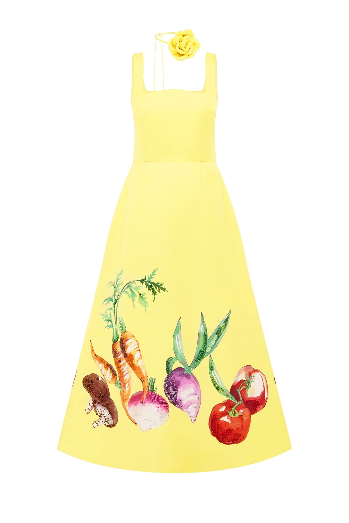 Leo Lin Rianne Appliqué Maxi Dress